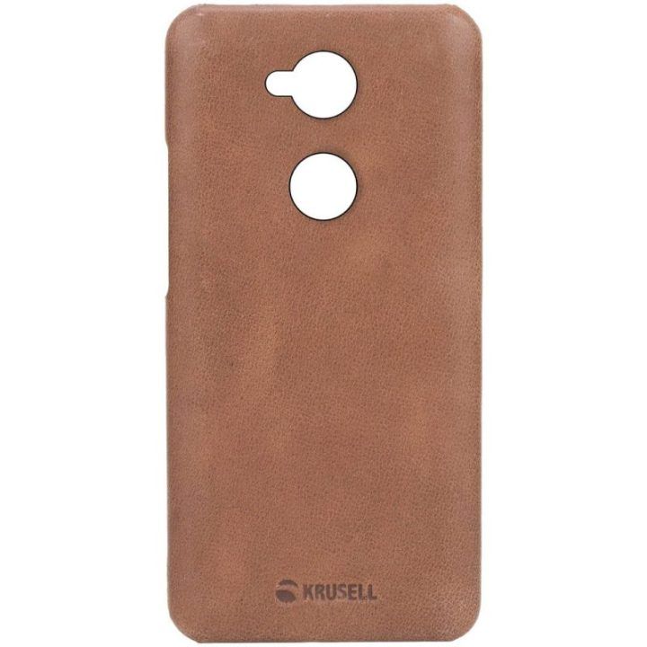 Rudas odinis dėklas Sony Xperia L2
