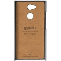 Pilkas odinis telefono dėklas Sony Xperia L2