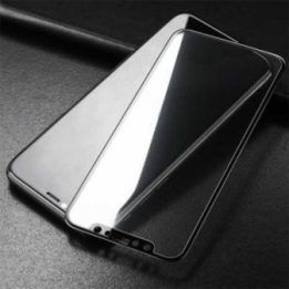 Apsauginis grūdintas stiklas iPhone XR 6.1, juodas, 10 vnt