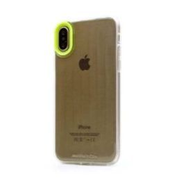 Geltonas telefono dėklas Devia Yonger Series iPhone XS/X (5.8)