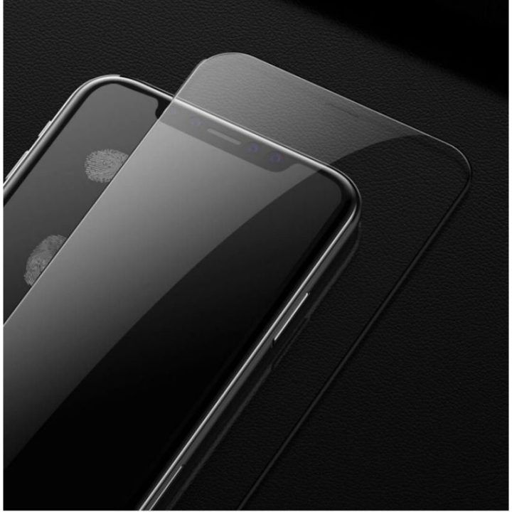 Apsauginis stiklas iPhone 11 Pro Max, nuo akinimo, juodas