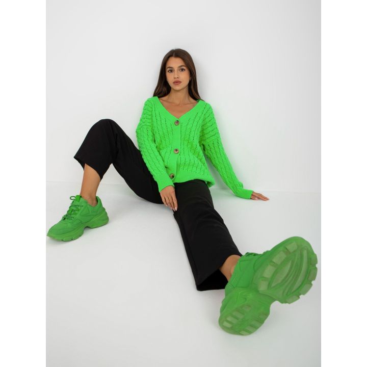 Megztinis fluo žalias