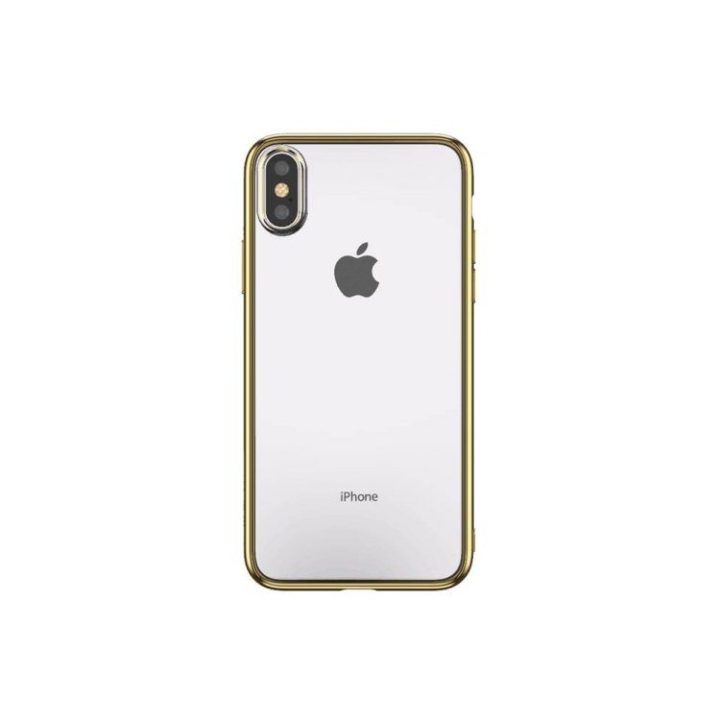Auksinis TPU telefono dėklas iPhone XS/X 5.8"
