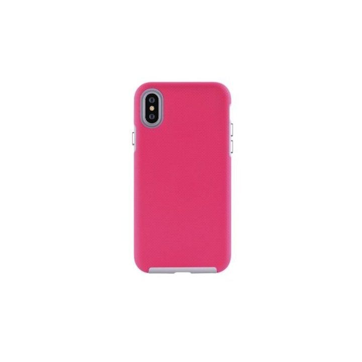 Telefono dėklas iPhone XS Max, rožinės raudonos spalvos