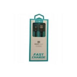 Juodas USB–microUSB laidas, 1 m
