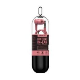 Rožinės į ausis įdedamos ausinės su mikrofonu Devia Kintone Headset V2, 3,5 mm
