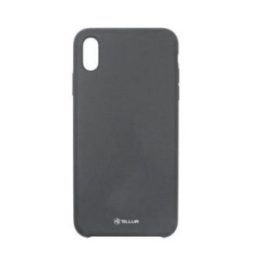 Juodas silikoninis telefono dėklas iPhone XS Max