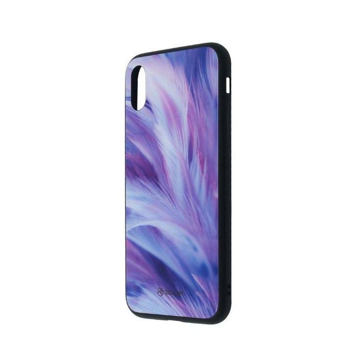 IPhone XS dėklas su plunksnos raštu