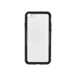 Juodas permatomas dėklas iPhone 8
