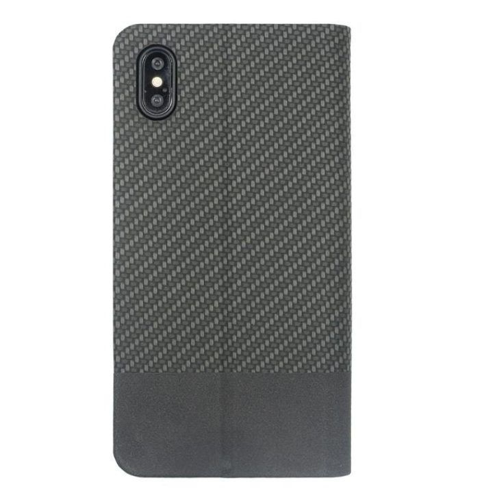 Juodas knygų dėklas iPhone XS Max