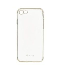 Sidabrinis silikoninis dėklas iPhone 8 telefonui