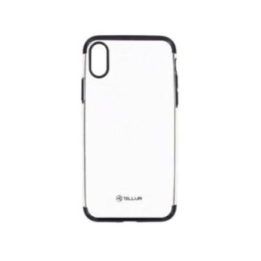 Silikoninis telefono dėklas iPhone X/XS, juodas