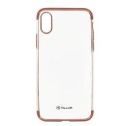 Telefono dėklas Tellur Silicone Electroplated, skirtas iPhone X/XS, rožinio aukso spalvos