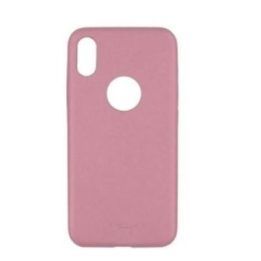 Tellur plonas sintetinės odos dėklas iPhone X/XS, rožinis
