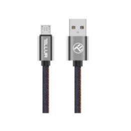 USB–Micro USB duomenų kabelis, 1 m, Denim