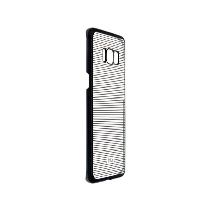 Juodas TPU telefono dėklas Samsung Galaxy S8+