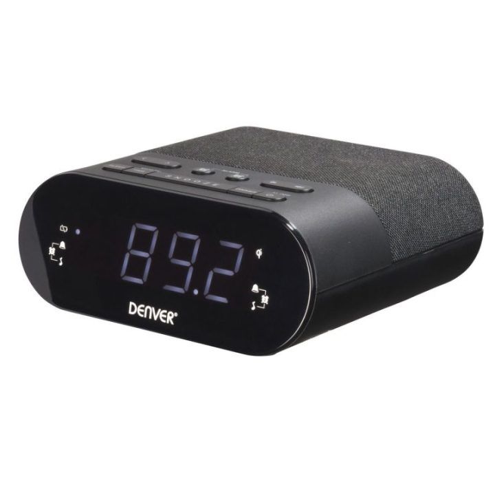 Žadintuvas su radiju ir Qi įkrovimu Denver CRQ-107