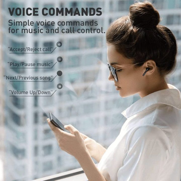 Tellur Ambia belaidės „True Wireless“ ausinės, juodos