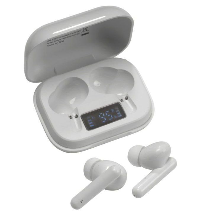 Denver TWE-38 belaidės Bluetooth ausinės, baltos