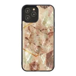 Telefono dėklas Apple iPhone 12 Pro Max, rožinio marmuro