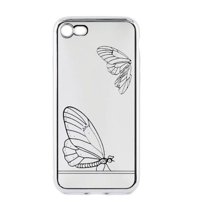 Telefono dėklas iPhone 7 Butterfly silver