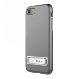 Sidabrinis dėklas su stovu iPhone 7