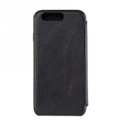 Juodas natūralios odos dėklas iPhone 7 Plus