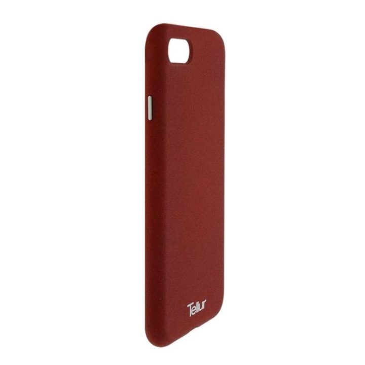 Burgundiškas telefono dėklas Tellur Cover Premium Pebble Touch Fusion iPhone 7