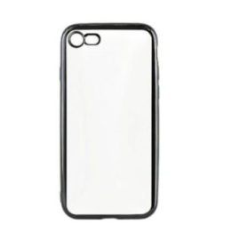 Juodas silikoninis dėklas iPhone 7 telefonui