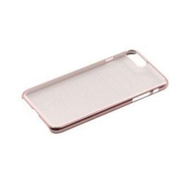 TPU dėklas iPhone 7 Plus su horizontaliomis juostomis, rožinis