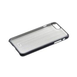 Telefono dėklas iPhone 7 Plus, juodas, su vertikaliomis juostomis