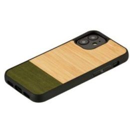 Juodas dėklas Apple iPhone 12 mini, MAN&WOOD Bamboo Forest