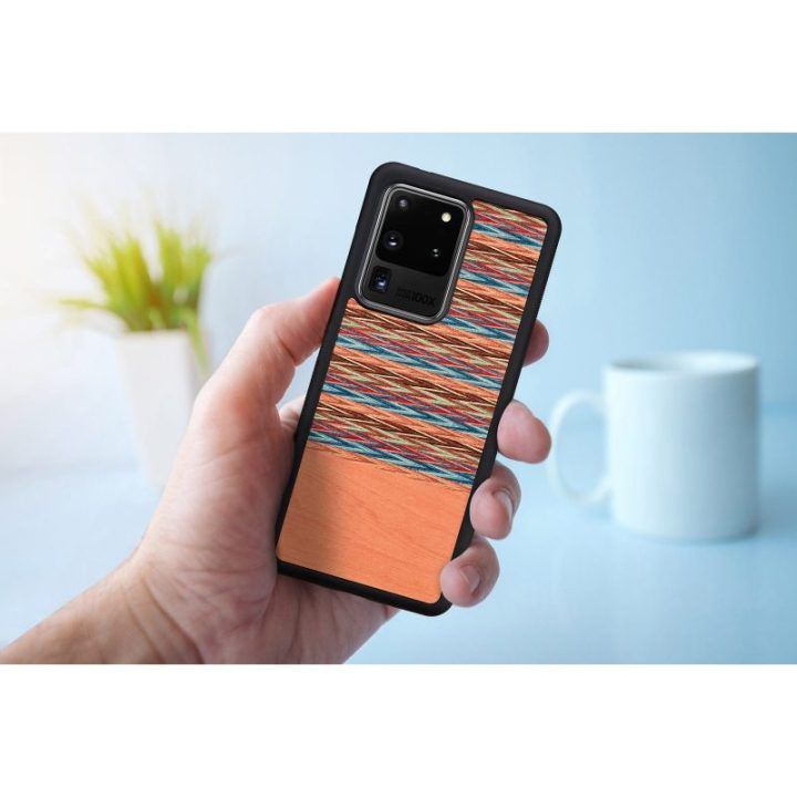 Telefono dėklas Samsung Galaxy S20 Ultra, rudos ir juodos spalvų