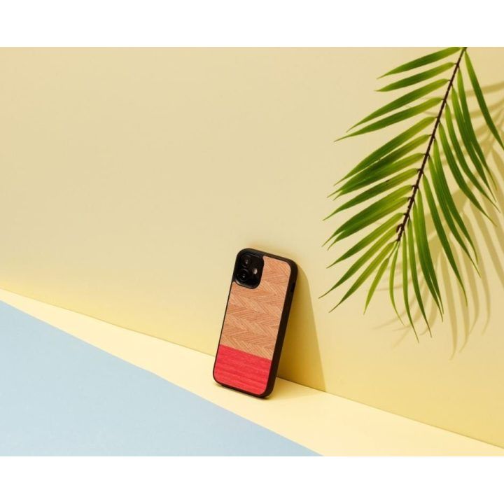 Juodas eglutės rašto dėklas Apple iPhone 12 mini