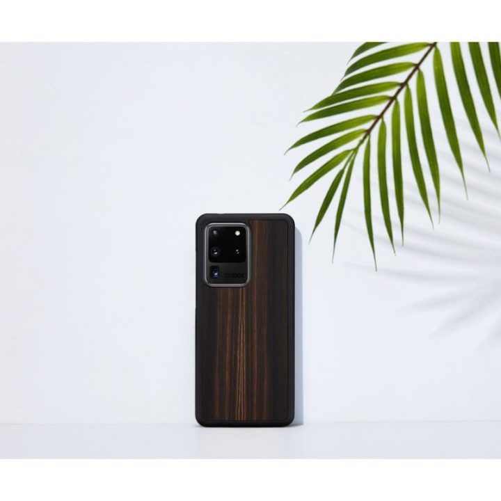 Dėklas Samsung Galaxy S20 Ultra iš natūralaus medžio, juodas
