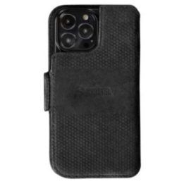 Juodas telefono dėklas–piniginė Apple iPhone 13 Pro Max