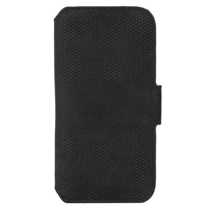 Juodas telefono dėklas–piniginė Apple iPhone 13 Pro Max