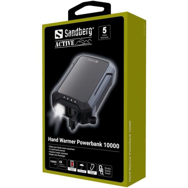 Sandberg 10000 mAh powerbankas su žibintuvėliu
