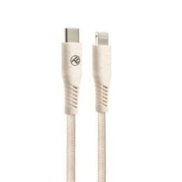 Type-C į Lightning laidas 1 m, 20 W, kreminis