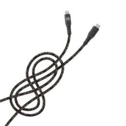Type-C į Lightning laidas 3A PD60W, 1 m, juodas