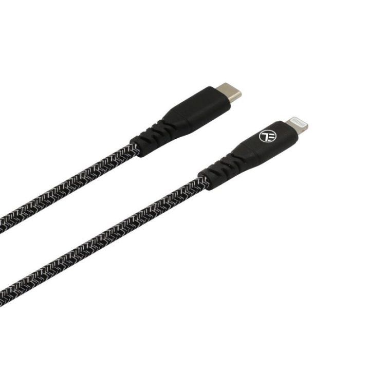 Type-C į Lightning laidas 3A PD60W, 1 m, juodas