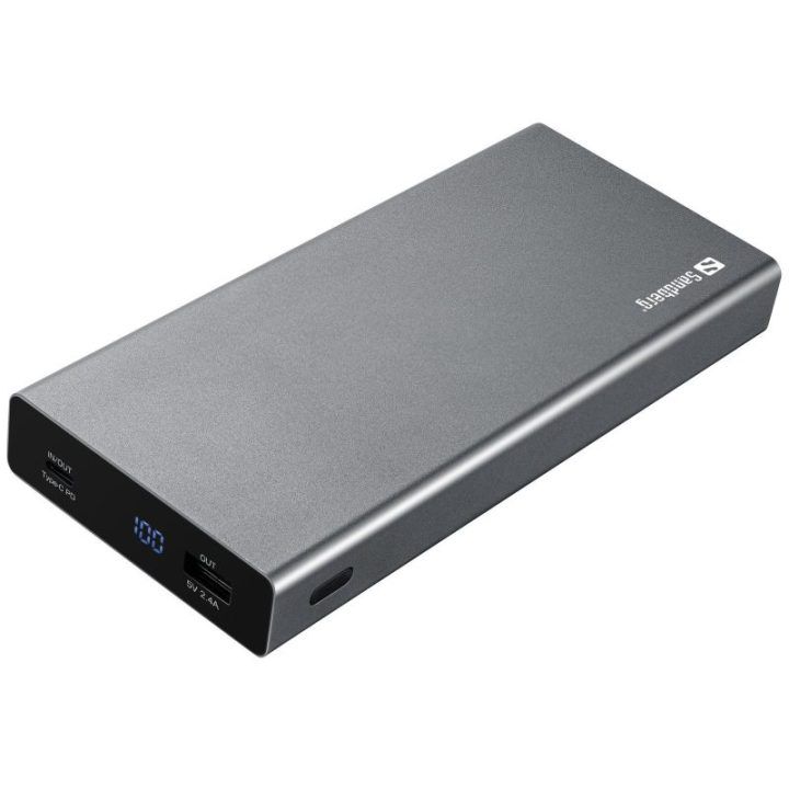 Sandberg 20000 mAh powerbankas su USB-C PD 100 W