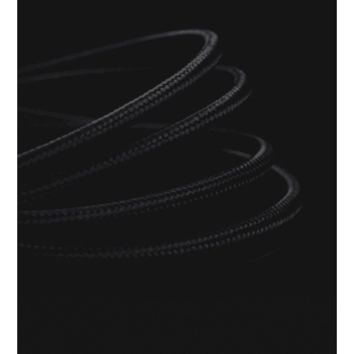 Juodas USB-C į Lightning laidas 3A, 1 m