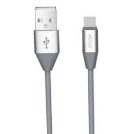 Pilkas micro USB duomenų laidas 2,1 A, 1,2 m