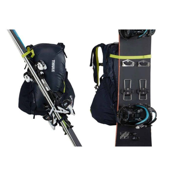 Slidinėjimo ir snieglenčių kuprinė su oro pagalvės sistema Thule Upslope 35 l, Lime Punch