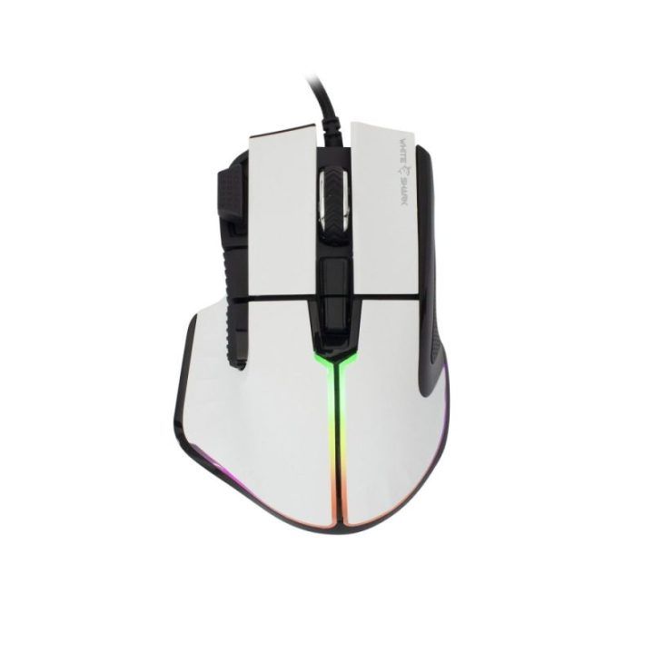 White Shark MARROK GM-9006 balta žaidimų pelė