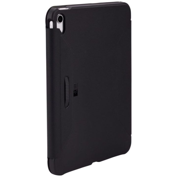 Juodas iPad 10.9 dėklas su stovu