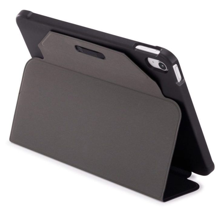 Juodas iPad 10.9 dėklas su stovu
