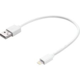 Sandberg USB–Lightning MFi įkrovimo ir sinchronizavimo kabelis 0,2 m, baltas