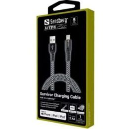 Lightning–USB A laidas Sandberg Survivor, 1 m
